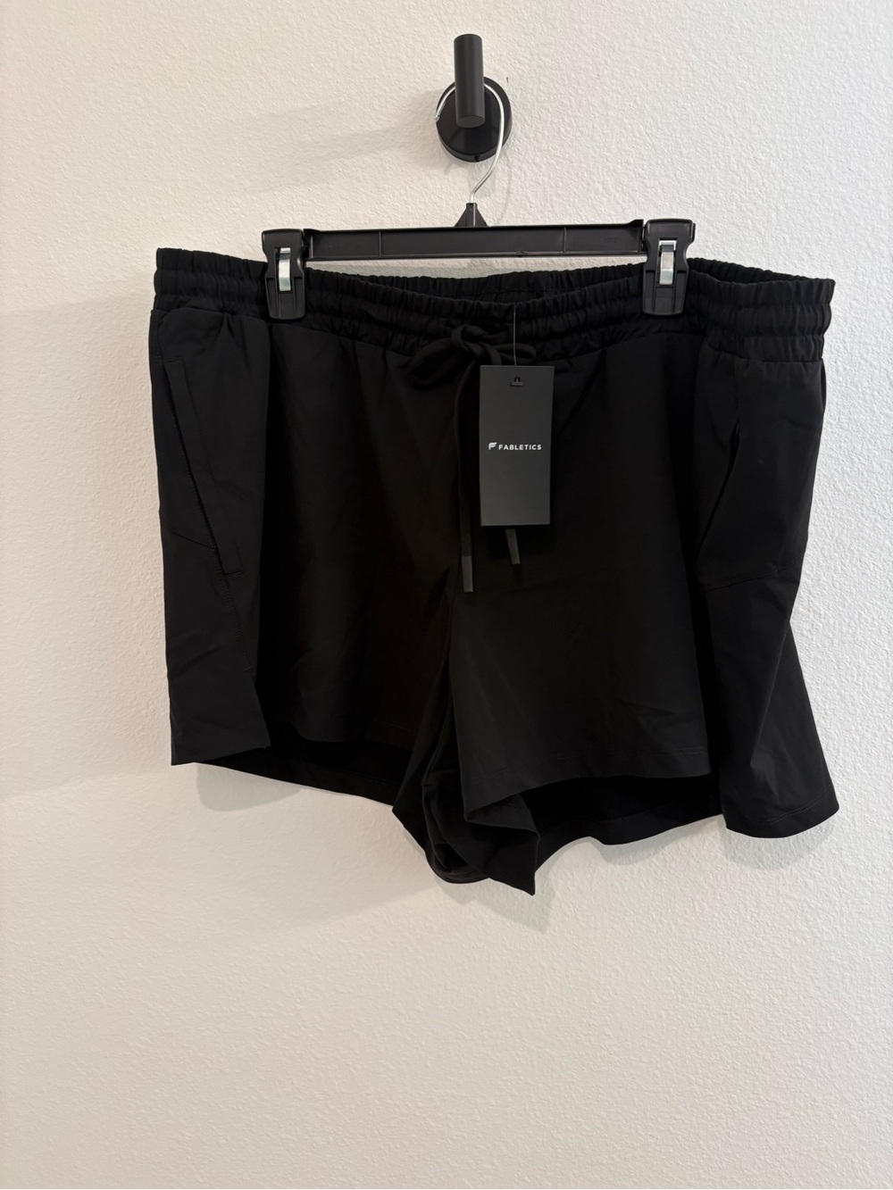 NWT Fabletics Women's Black Athletic Shorts XXL